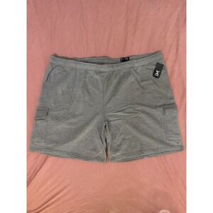 Xersion Men's 6XL Gray Fleece Cargo Shorts Quick-Dri Big & Tall NWT